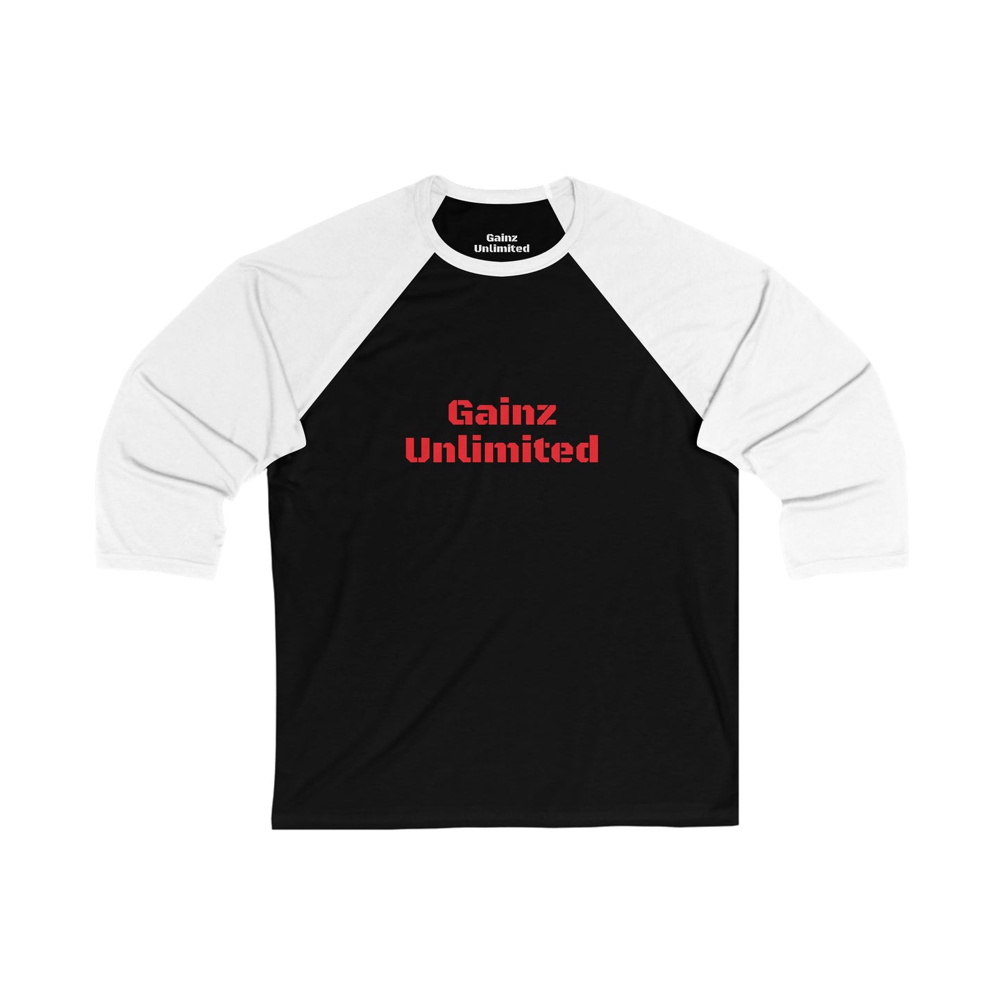 Gainz Unlimited 3\4 Sleeve Baseball Tee