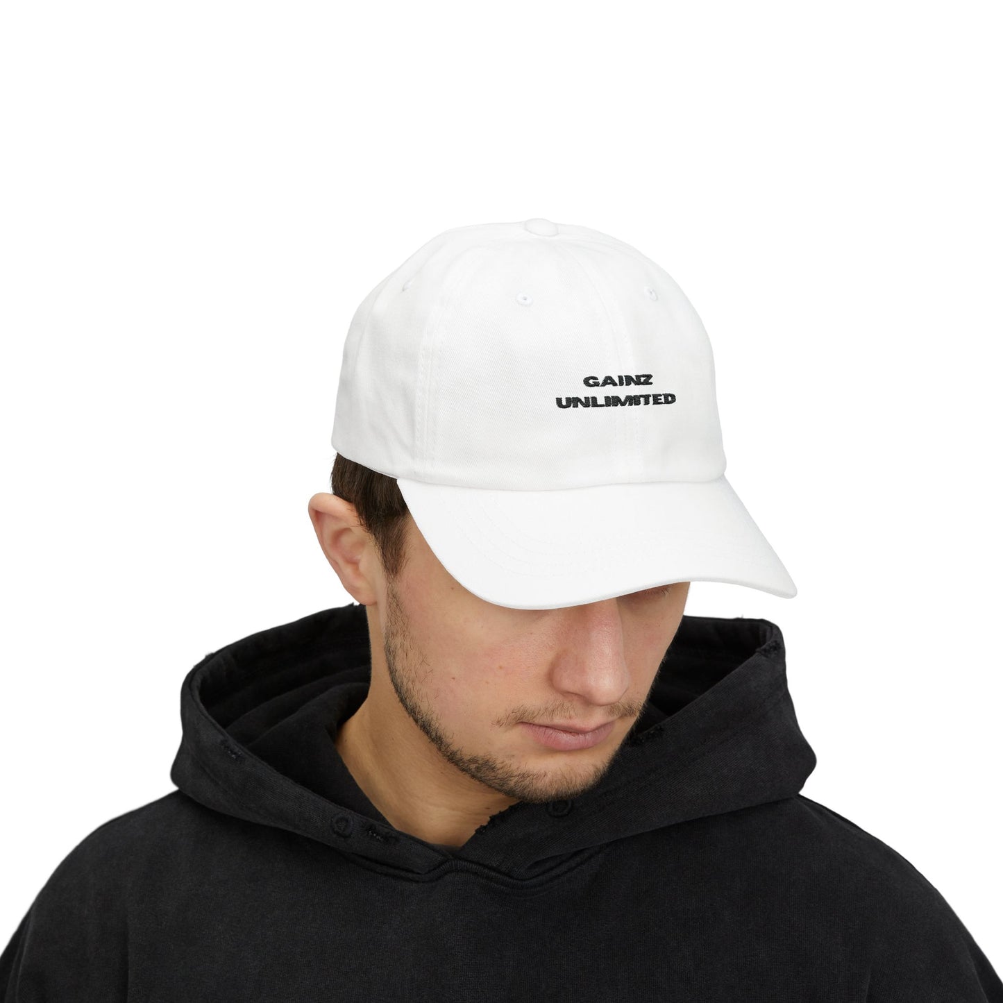 Gainz Unlimited Black Logo Classic Dad Cap