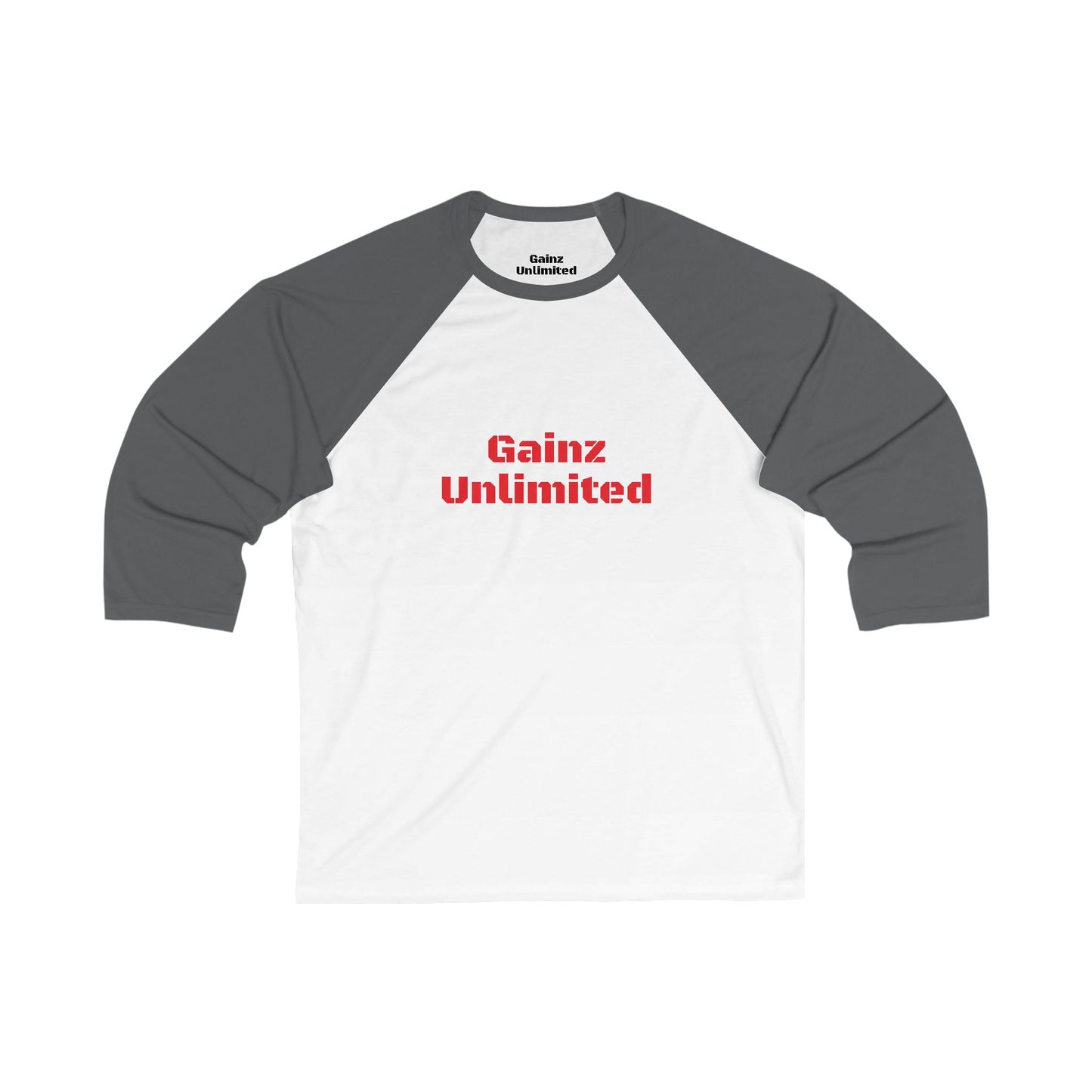 Gainz Unlimited 3\4 Sleeve Baseball Tee